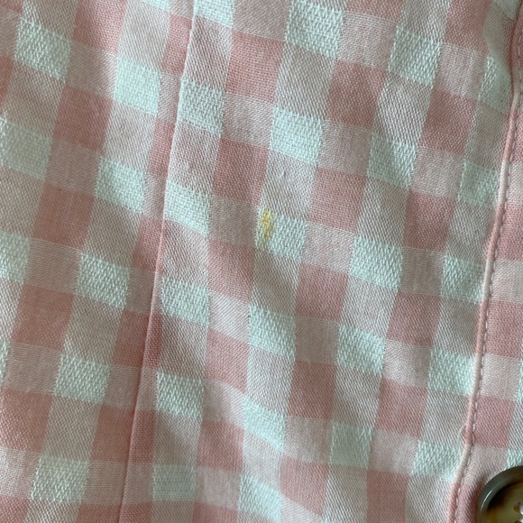 Revolve LPA Pink Puff Sleeve Button Up Dress XXS - Picture 5 of 8